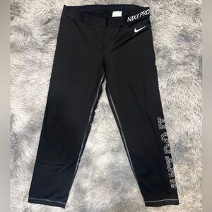 Nike Pro  Leggings Womens XL Black Dri Fit